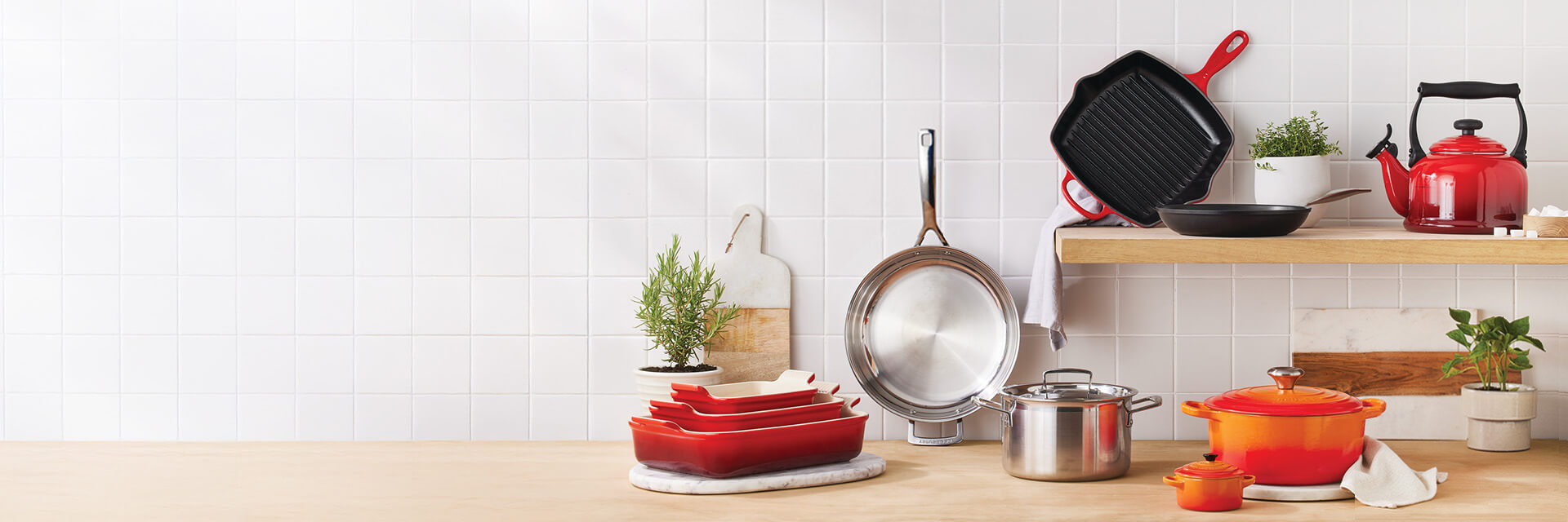 shop banner Le Creuset | Crafting Excellence Since 1925. Honouring the legacy of colour, heritage, and craftsmanship.